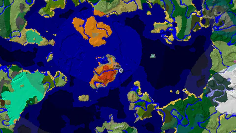 Waterside Village, Desert, and Warm Ocean Spawn
