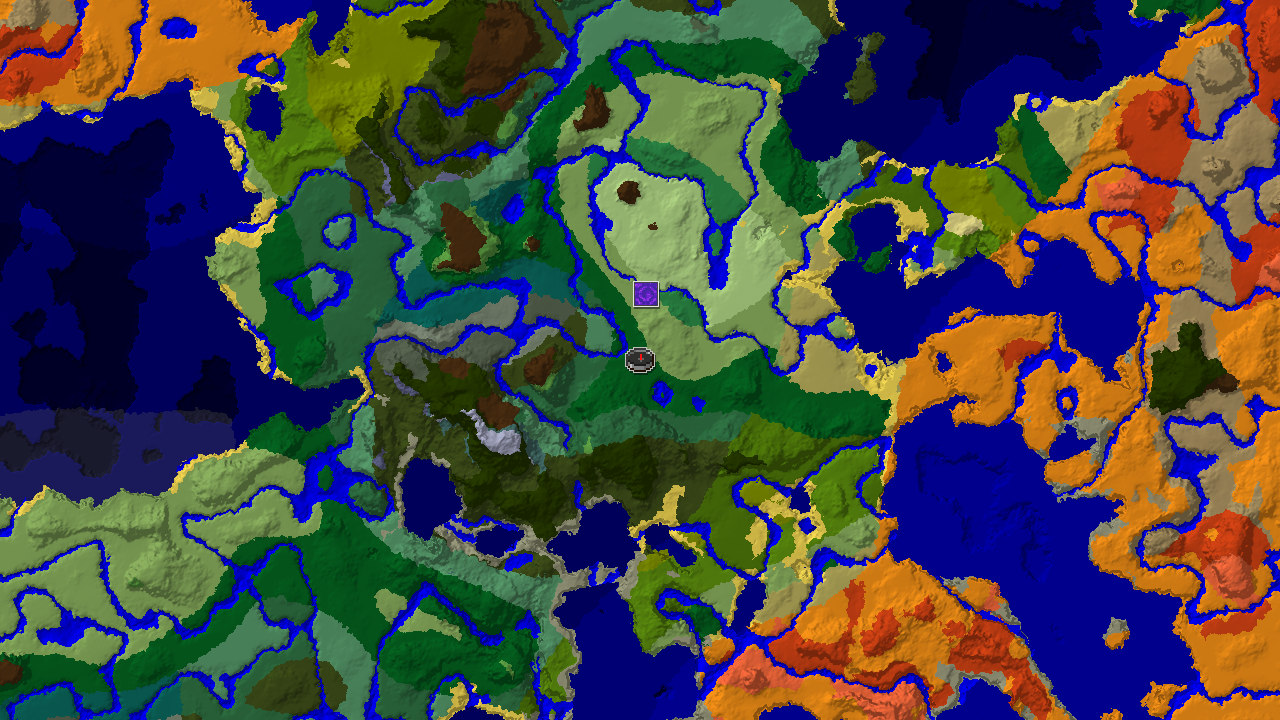 Forest Spawn with Flower Forest and Varied Biomes Nearby