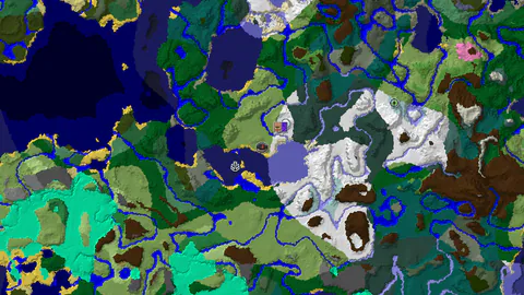Waterside Village in Icy Plains and Taiga