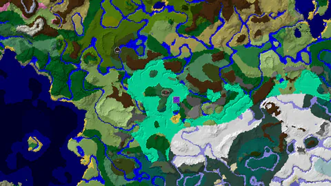 Woodland Mansion Near Spawn Amidst Diverse Biomes