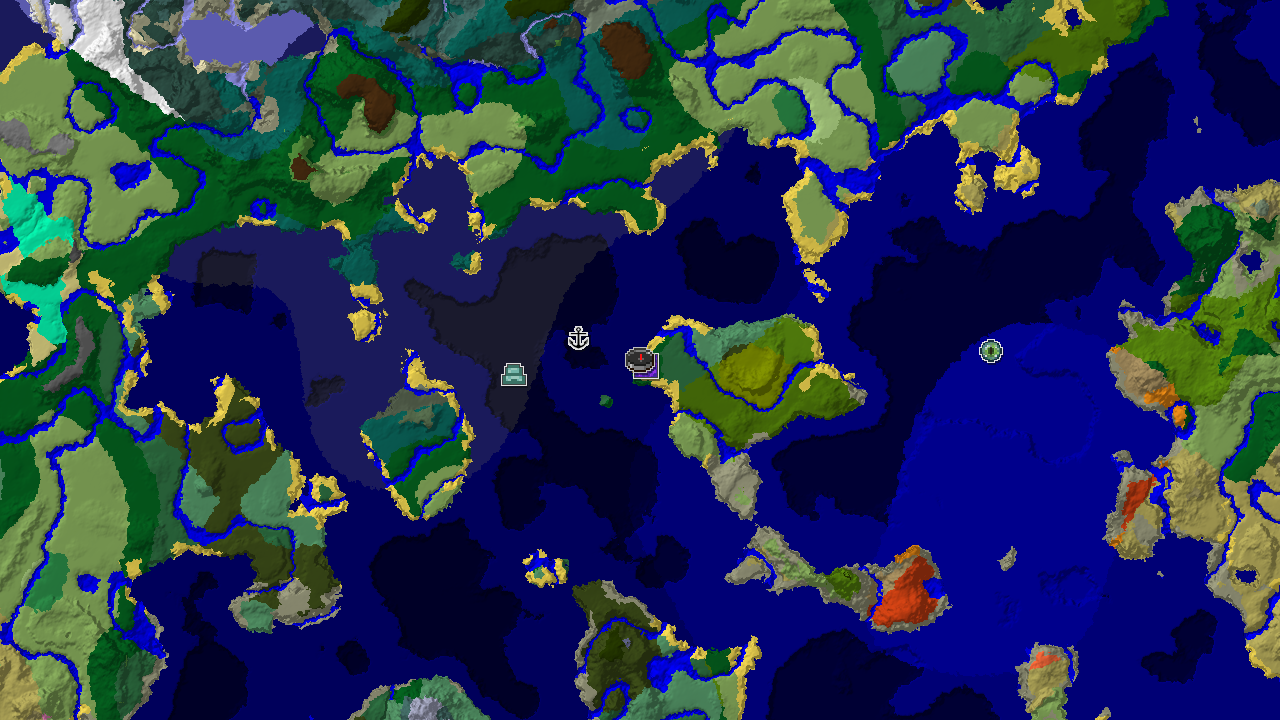 Ocean Monument and Jungle near Forest Spawn