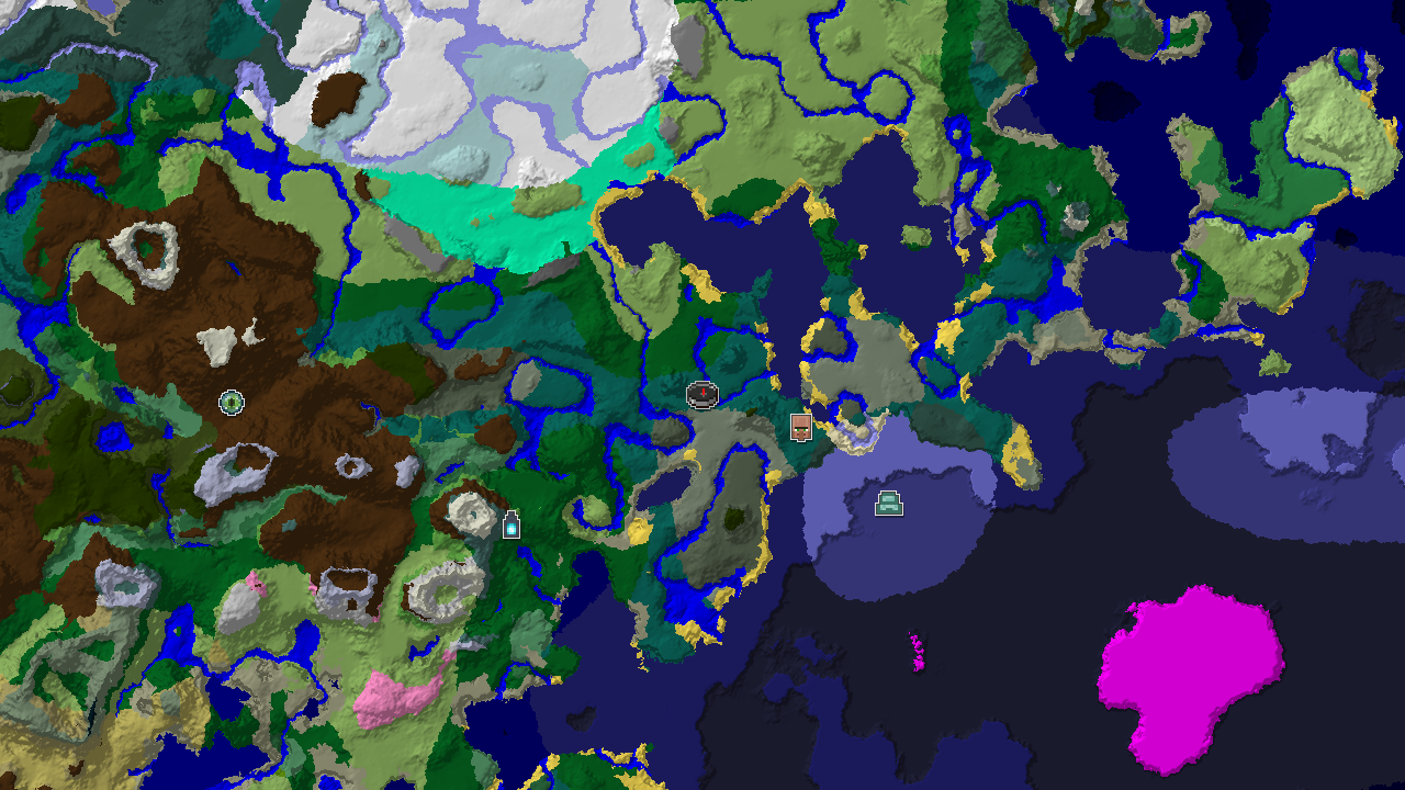 Taiga Spawn with an Abandoned Village and Cold Ocean