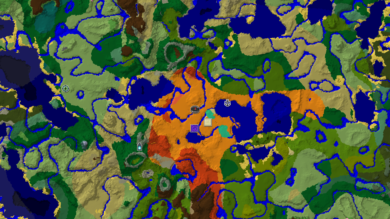 Desert Spawn with Nearby Mangrove Swamp & Badlands