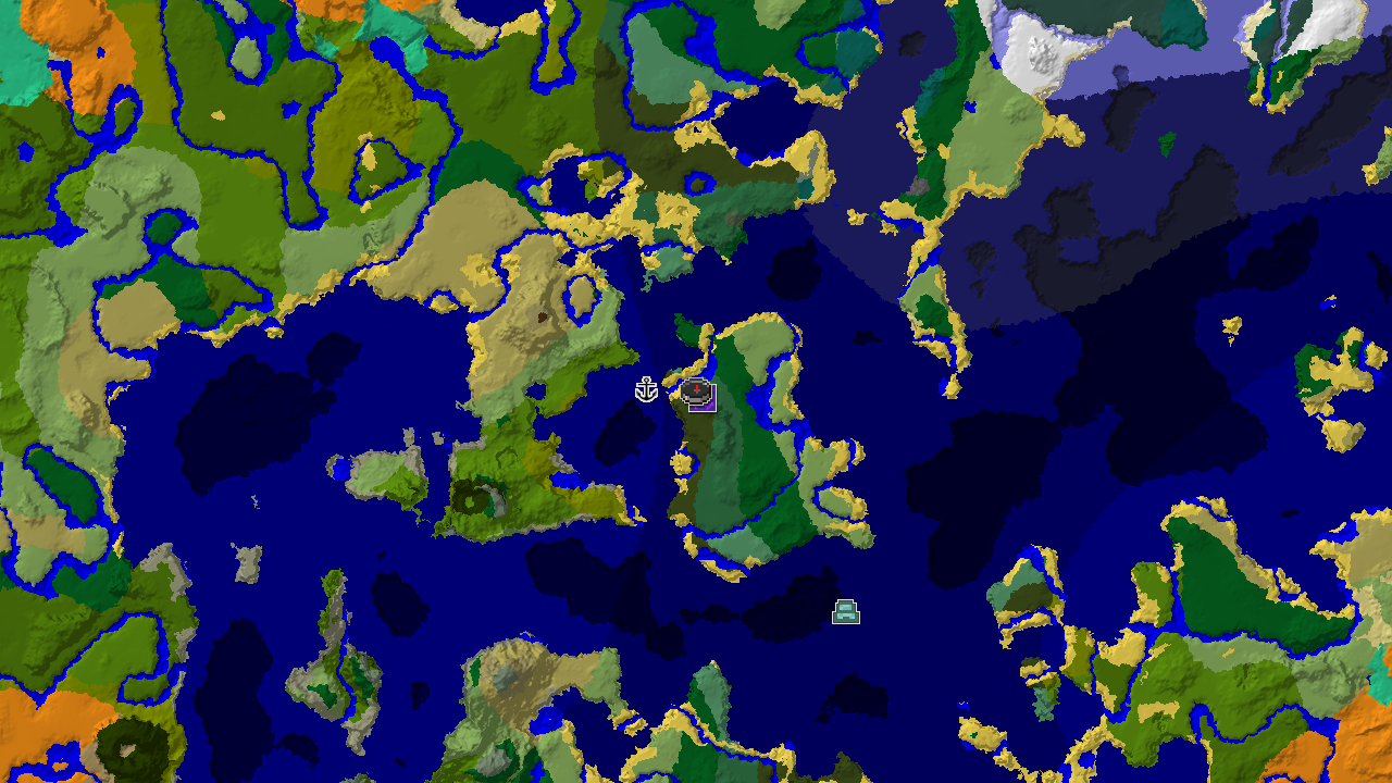 Dark Forest Spawn with Nearby Jungle and Ocean Monument