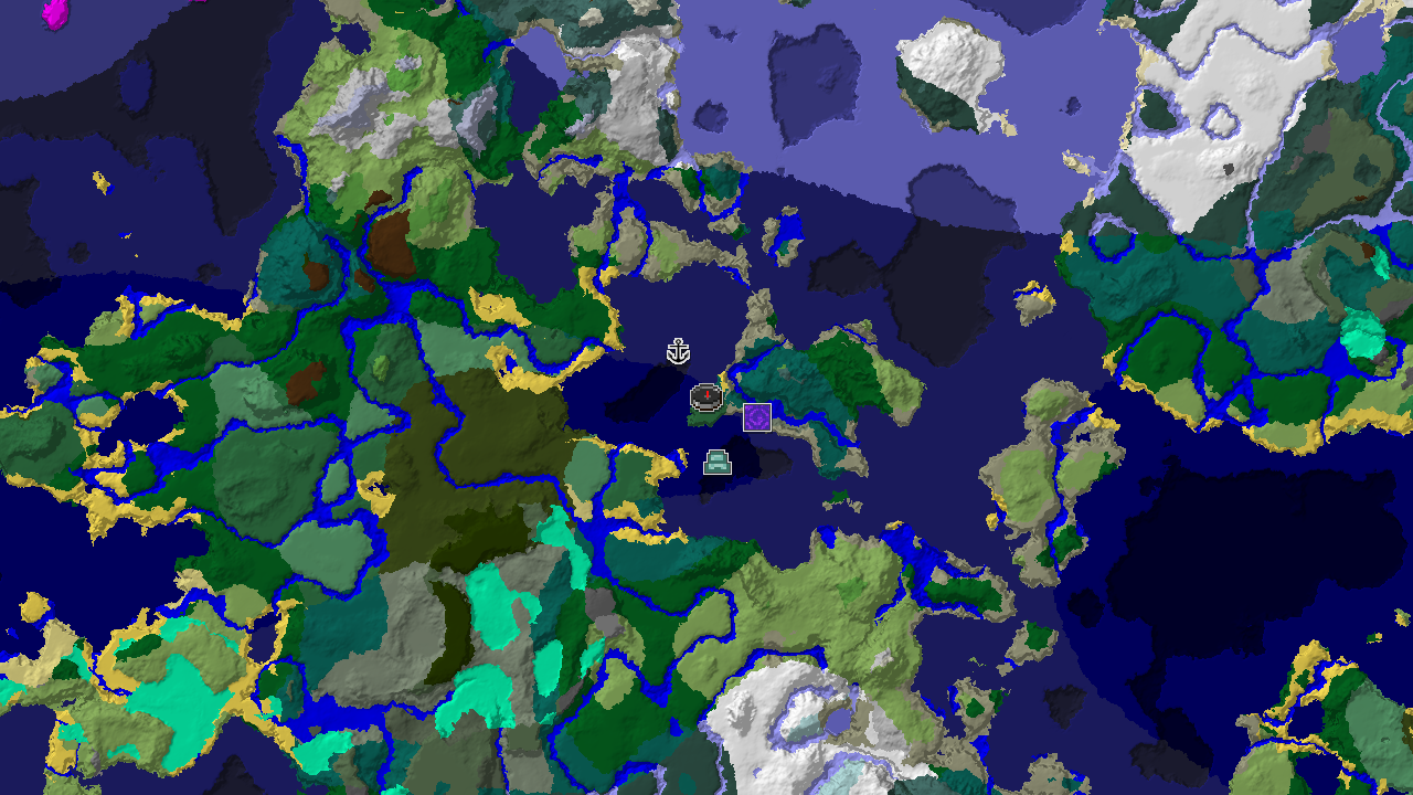 Ocean Monument and Cold Ocean Spawn