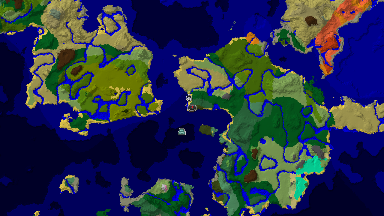 Spawn in a Dark Forest with an Ocean Monument Nearby