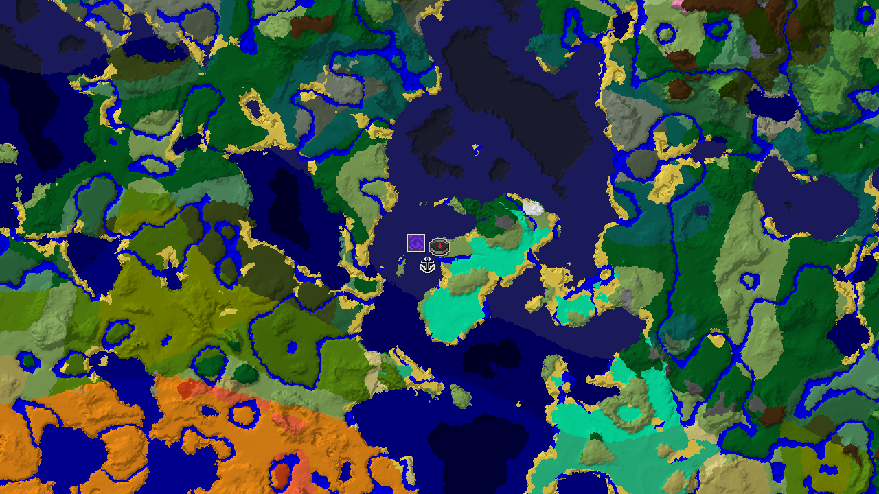 Coastal Plains Spawn with Nearby Ruined Portal and Shipwreck