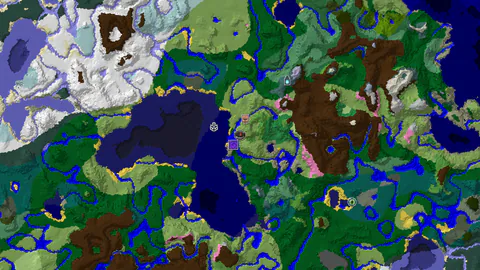 Ancient City Near Spawn in a Diverse Biome Landscape