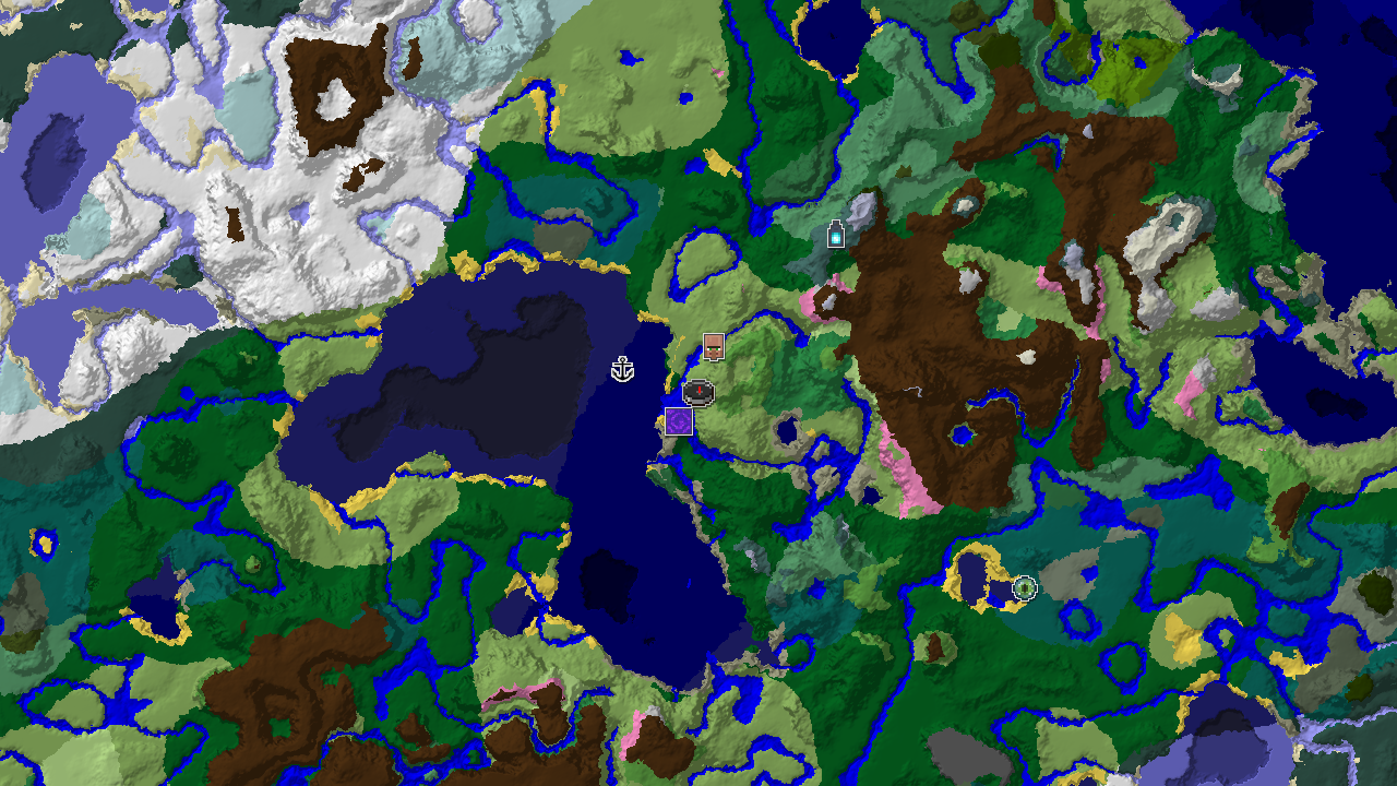 Ancient City Near Spawn in a Diverse Biome Landscape