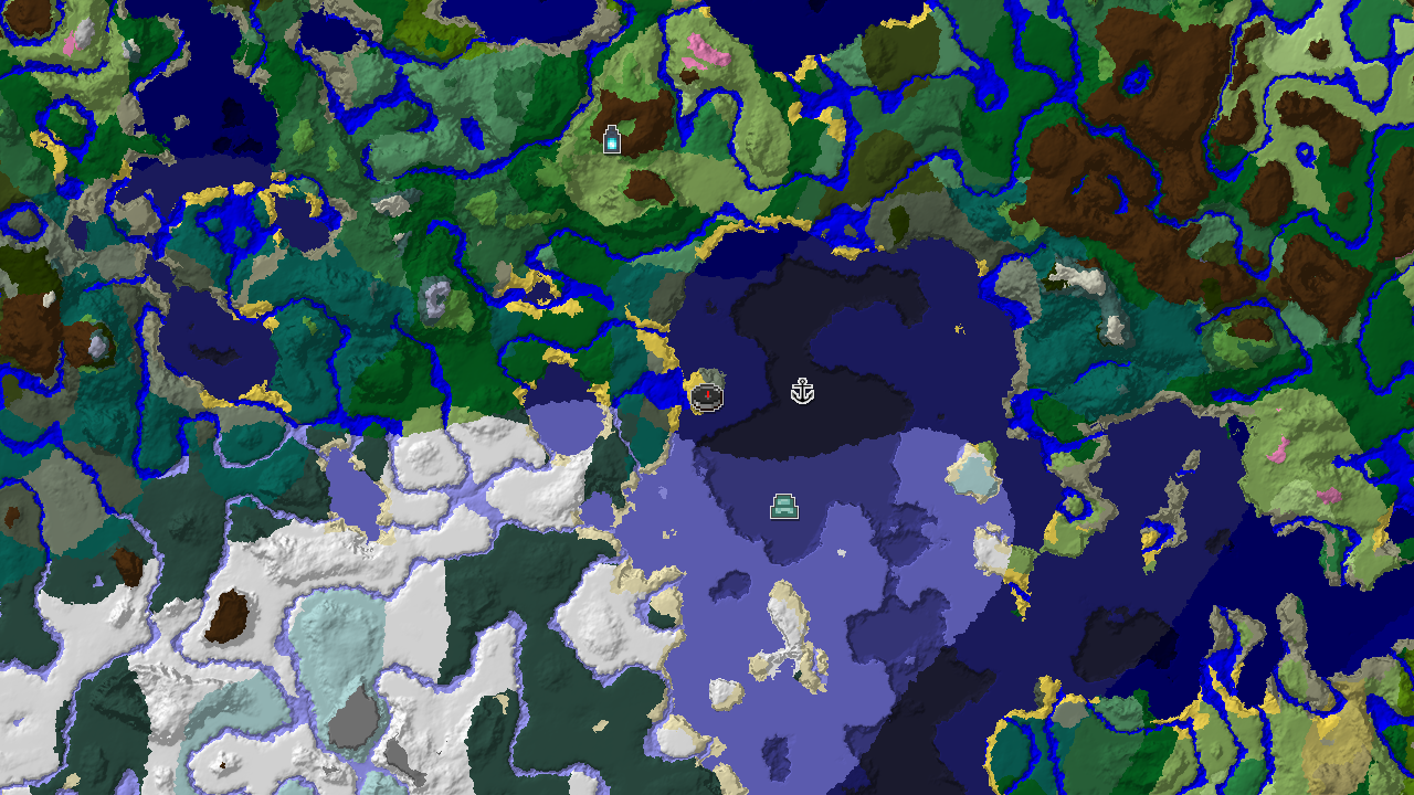 Spawn on a Beach with Cold and Frozen Oceans Nearby