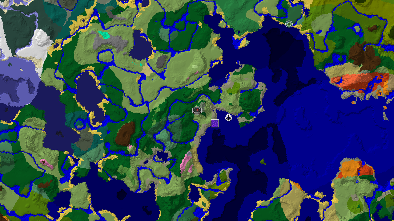 Spawn Near Plains and Forest with Striking Stony Peaks