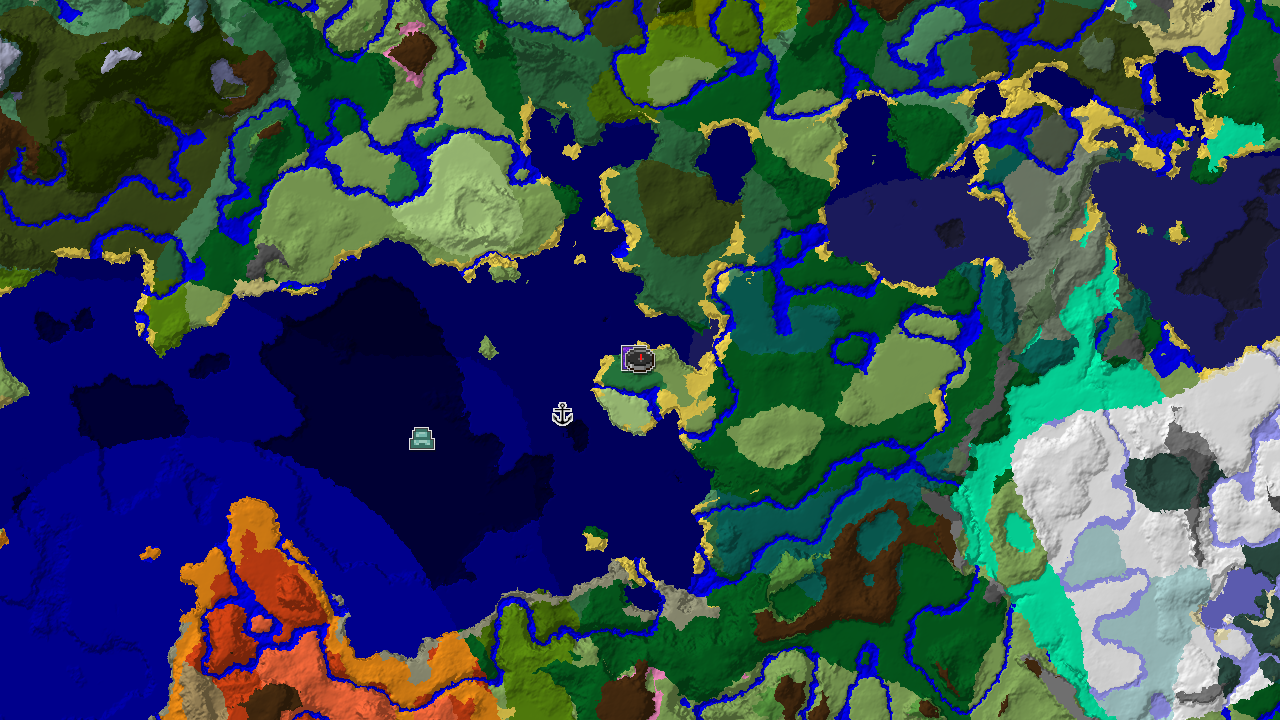Flower Forest Start with Portal and Shipwreck Nearby