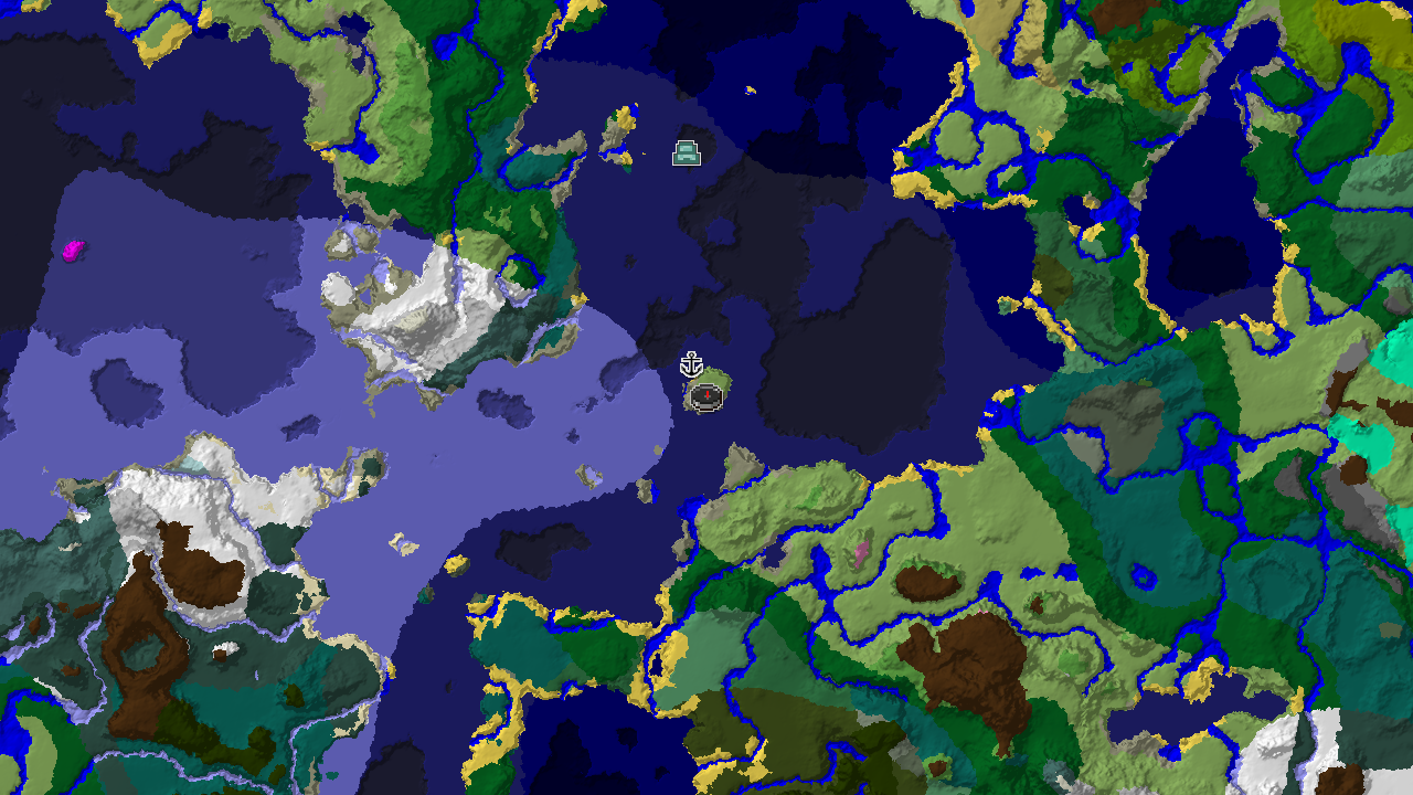Spawn in Plains with a Monument and Shipwreck Nearby