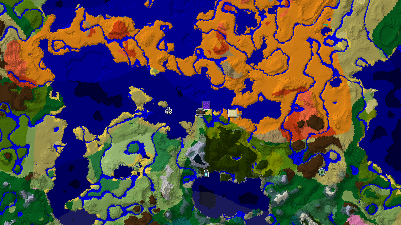 Ancient City Near Spawn in a Desert and Jungle World
