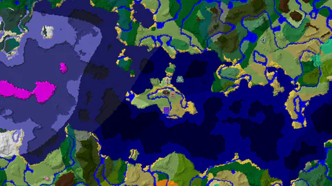 Spawn Near a Flower Forest and Close Ocean Biomes