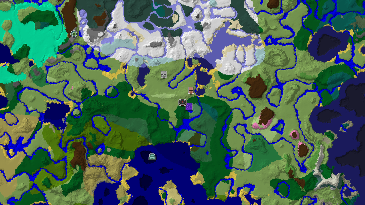 Waterside Village Next to Spawn, Plus Ice Spikes