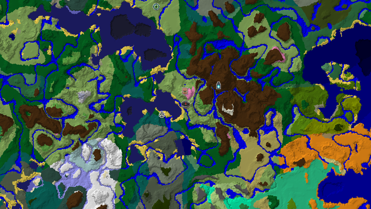 Cherry Grove and Ancient City Near Plains Spawn