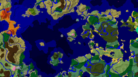 Spawn Near a Flower Forest and Deep Oceans