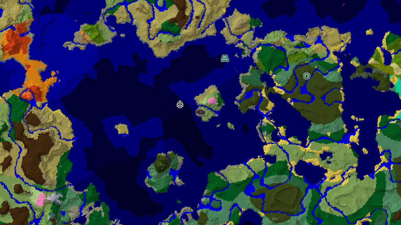 Spawn Near a Flower Forest and Deep Oceans