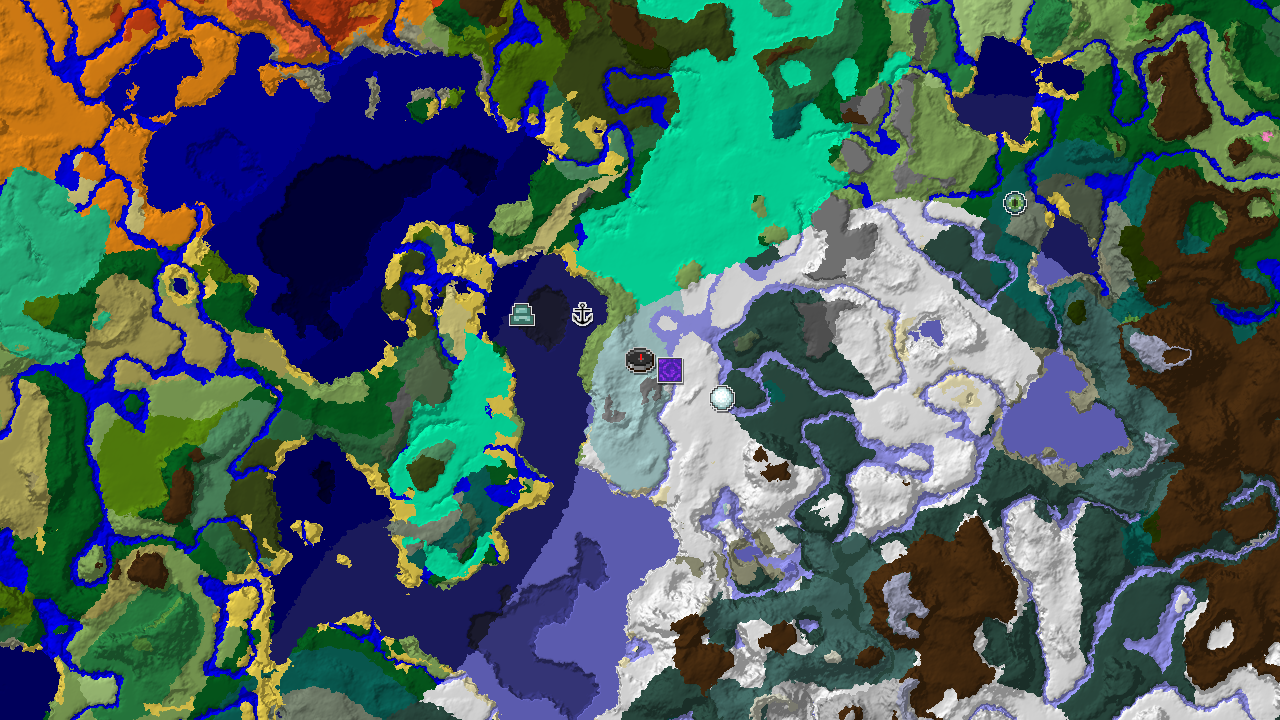 Ice Spikes Spawn with Nearby Ruined Portal and Igloo
