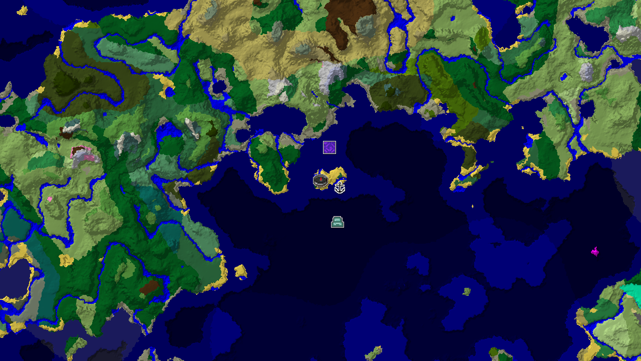 Ocean Monument and varied biomes near your Birch Forest spawn