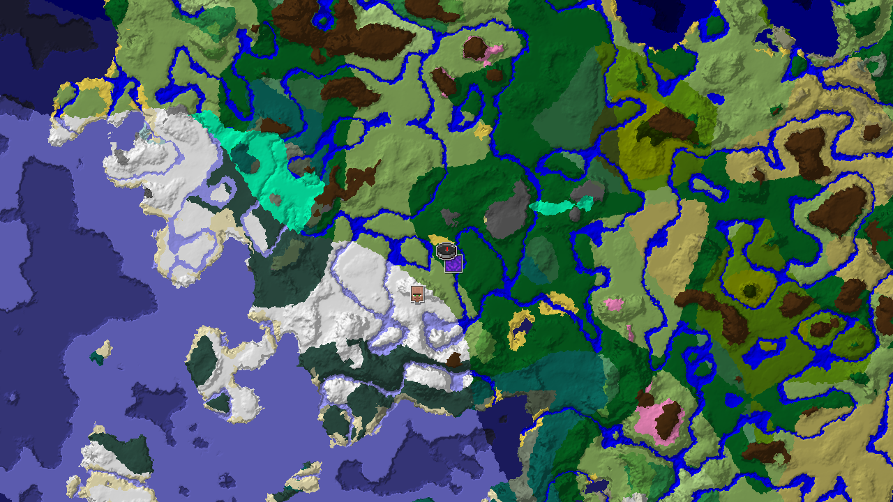 Waterside Village Starter with Snowy Biomes Nearby