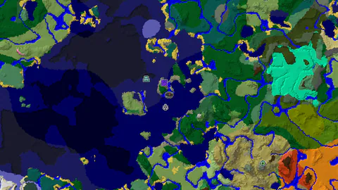 Ocean Monument Near Spawn in Old Growth Birch Forest