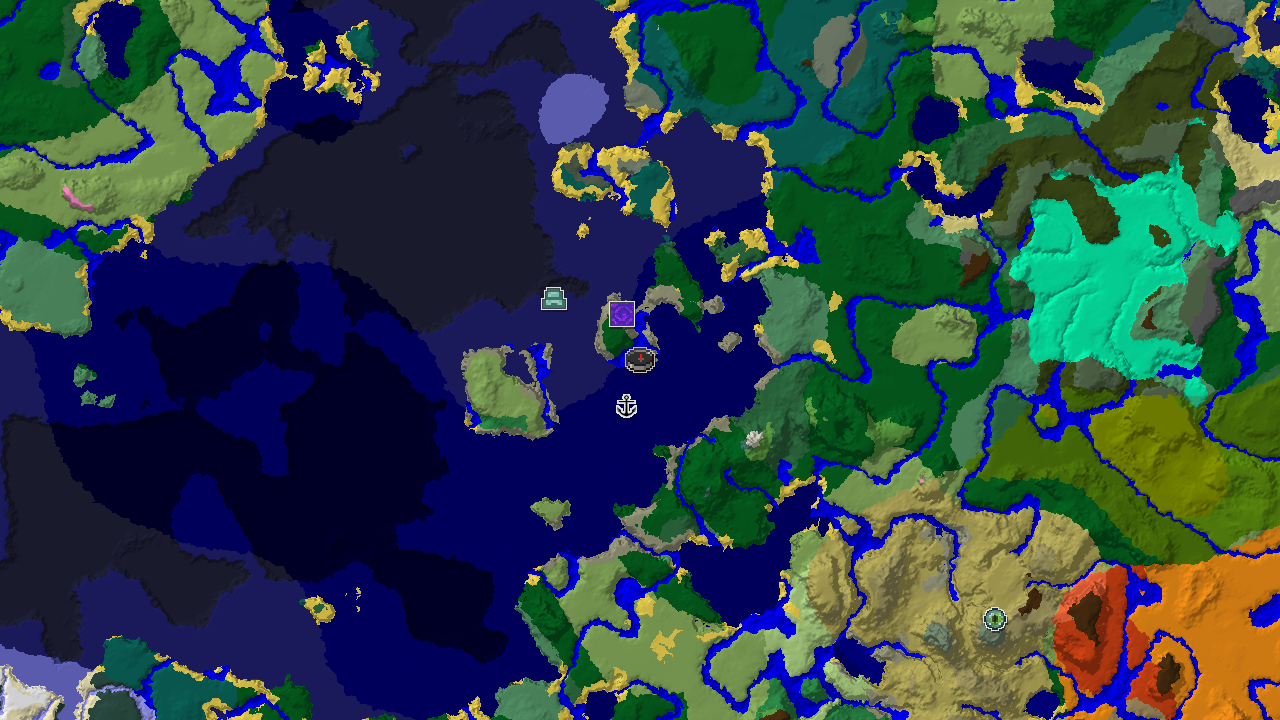 Ocean Monument Near Spawn in Old Growth Birch Forest