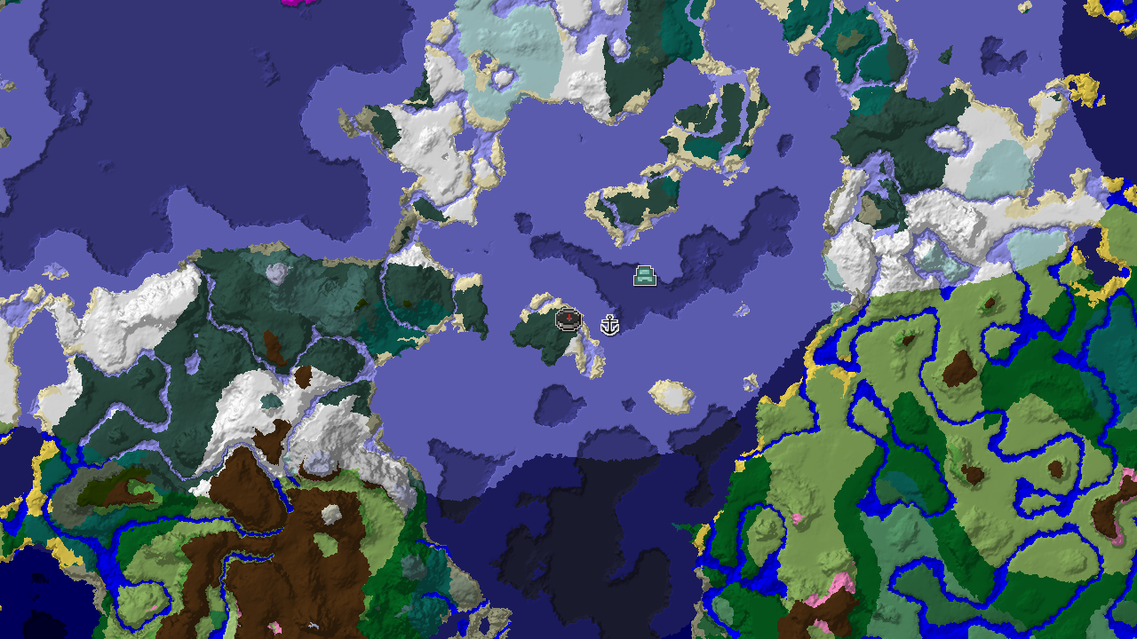 Frozen Ocean and Ice Spikes with Early Monument