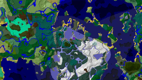 Coastal Start Near Ruined Portal and Frozen Ocean