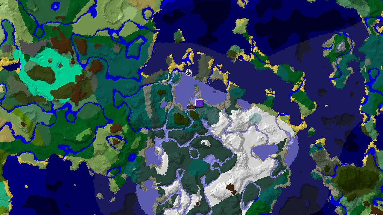 Coastal Start Near Ruined Portal and Frozen Ocean