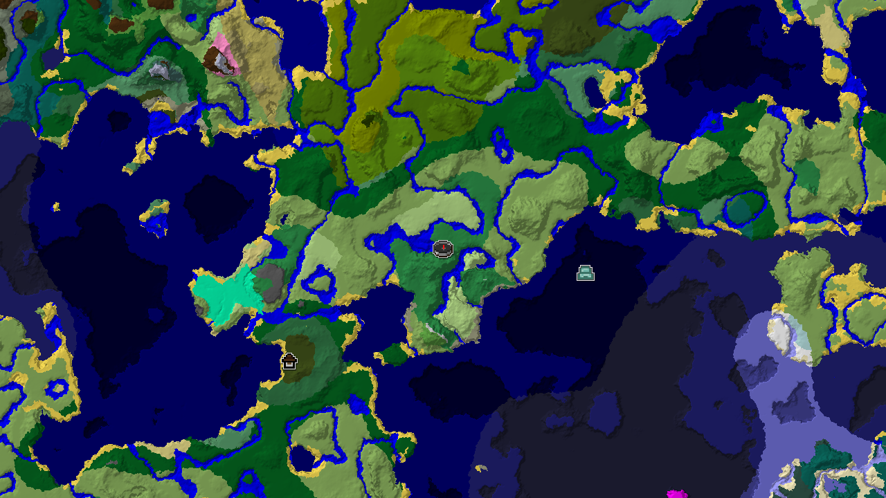 Flower Forest Spawn with Nearby Jungle and Ocean