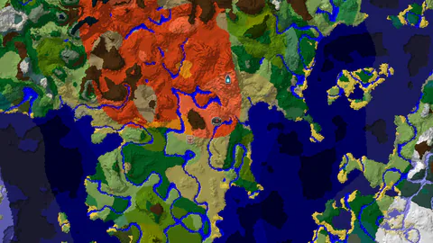 Eroded Badlands Spawn with Nearby Ancient City