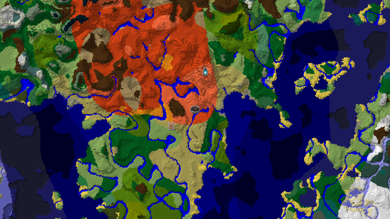 Eroded Badlands Spawn with Nearby Ancient City
