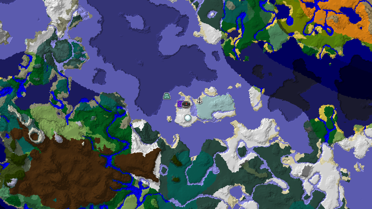 Ice Spikes and Frozen Ocean at Spawn