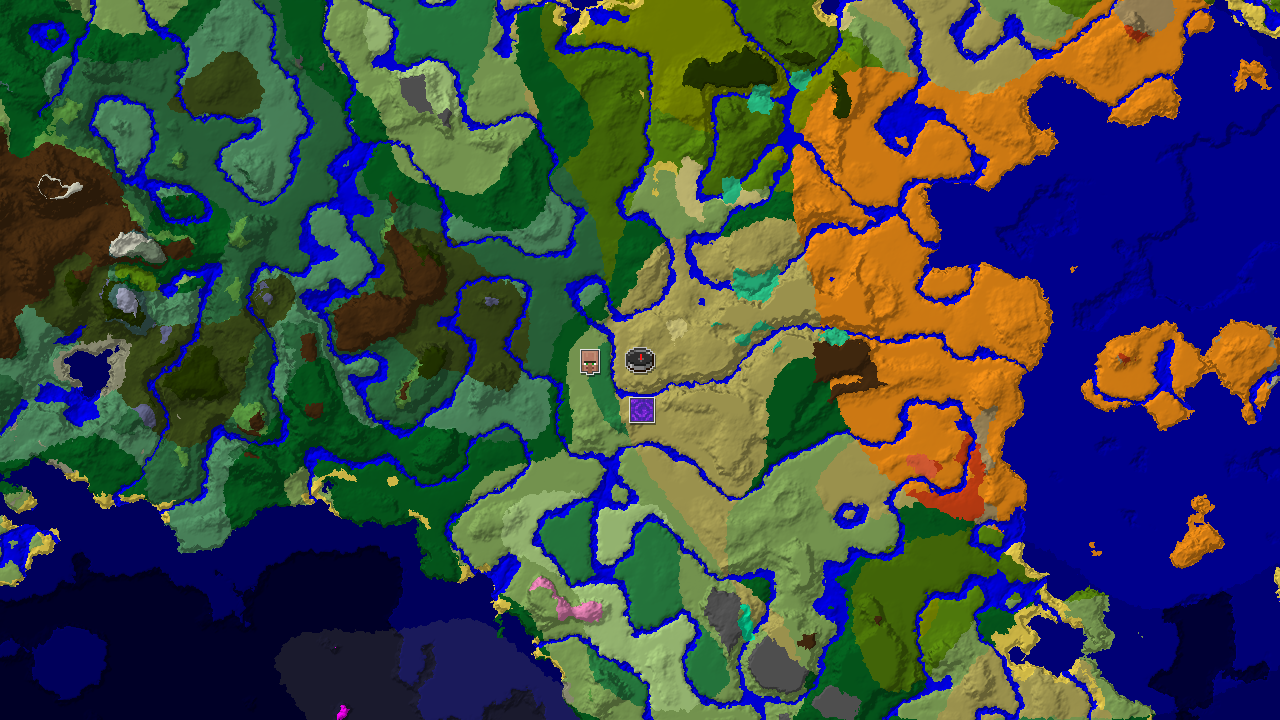 Flower Forest and Villages Close to Spawn