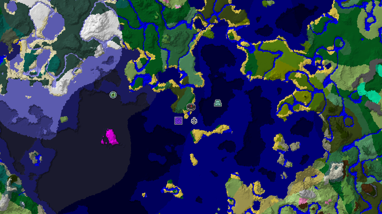 Ocean Monument and Shipwreck Near Forest Spawn