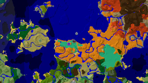 Mangrove Swamp Spawn with Nearby Desert and Warm Ocean