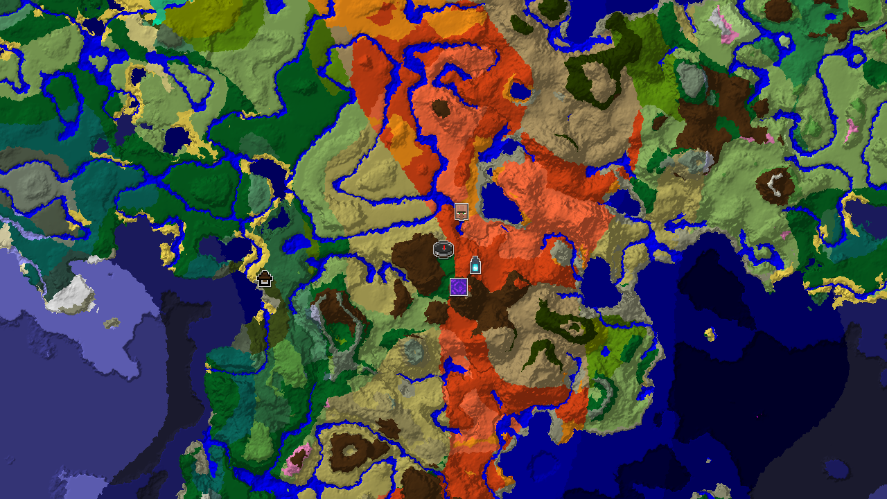 Badlands and Ancient City Near Spawn