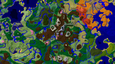 Spawn in Snowy Slopes With Nearby Ancient City and Village