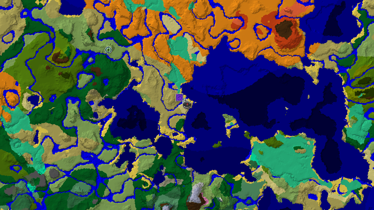 Mangrove Swamp Spawn with Nearby Desert and Warm Ocean