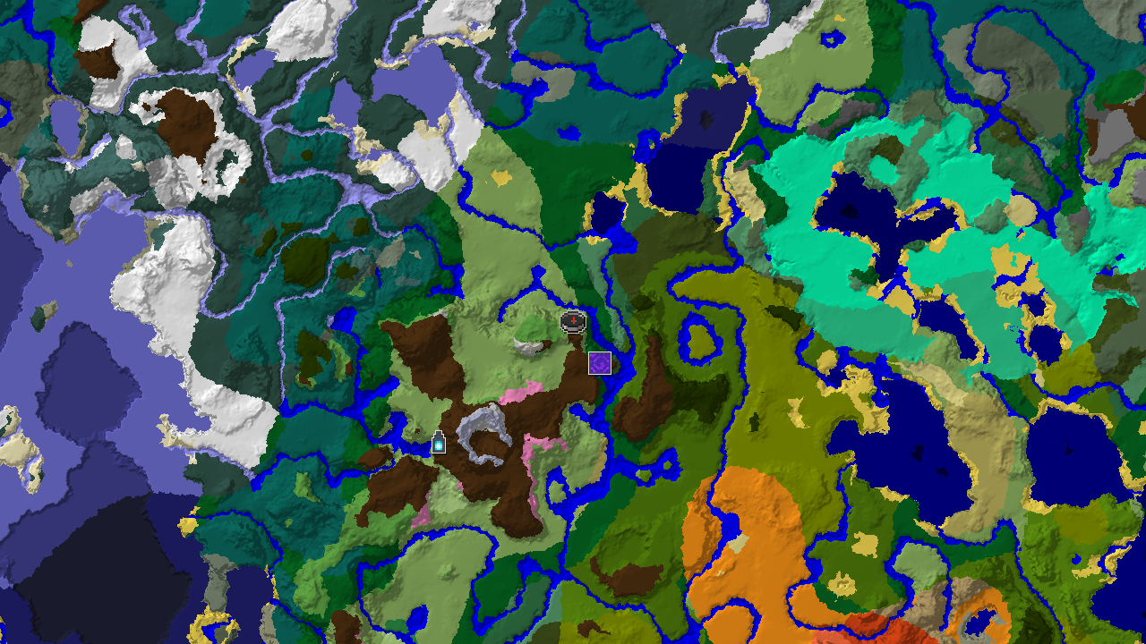 Deep Dark Depths Near Spawn and Diverse Biomes