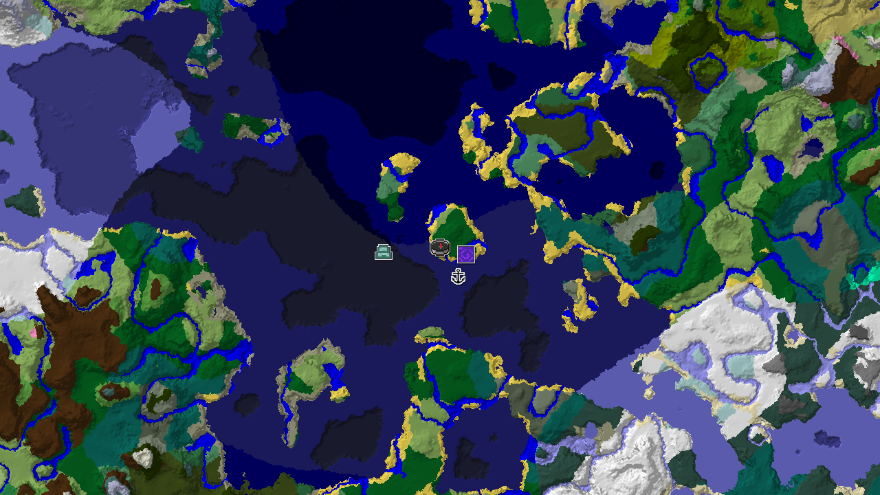Ocean Monument and Shipwreck Near Forest Spawn
