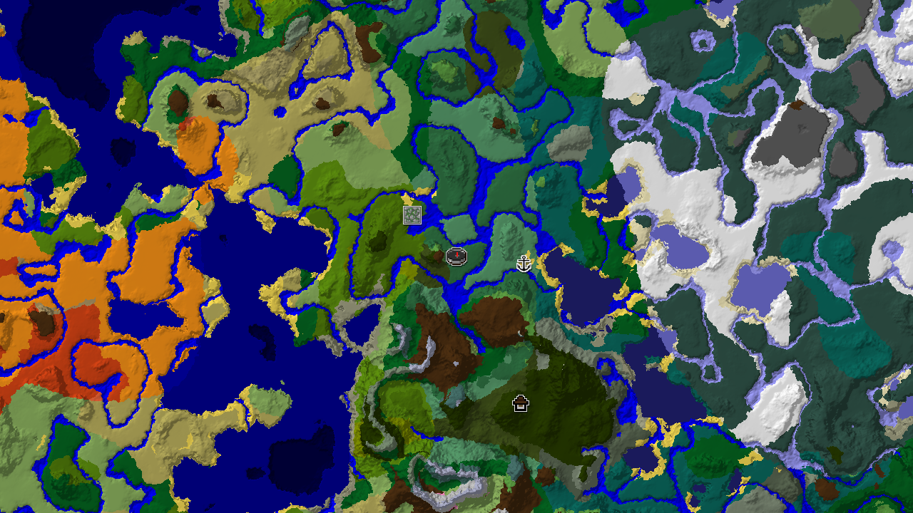 Woodland Mansion and Diverse Biomes Near Spawn
