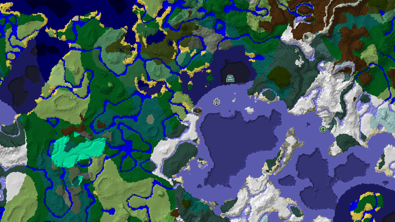 Frozen Spawn with Nearby Ocean Monument and Shipwreck
