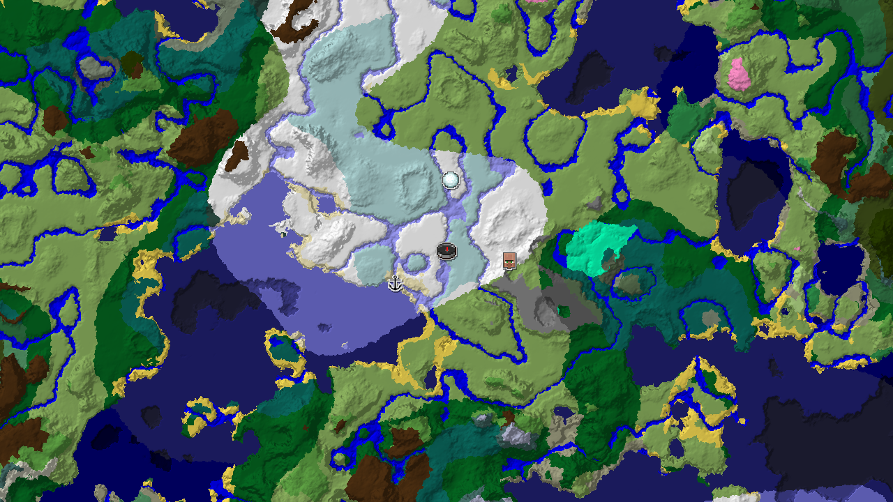Ice Spikes Spawn with Village and Shipwreck Nearby