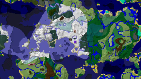 Spawn in Snowy Plains with Ice Spikes Nearby