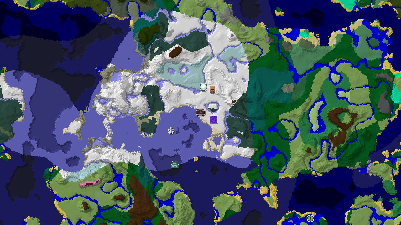 Spawn in Snowy Plains with Ice Spikes Nearby