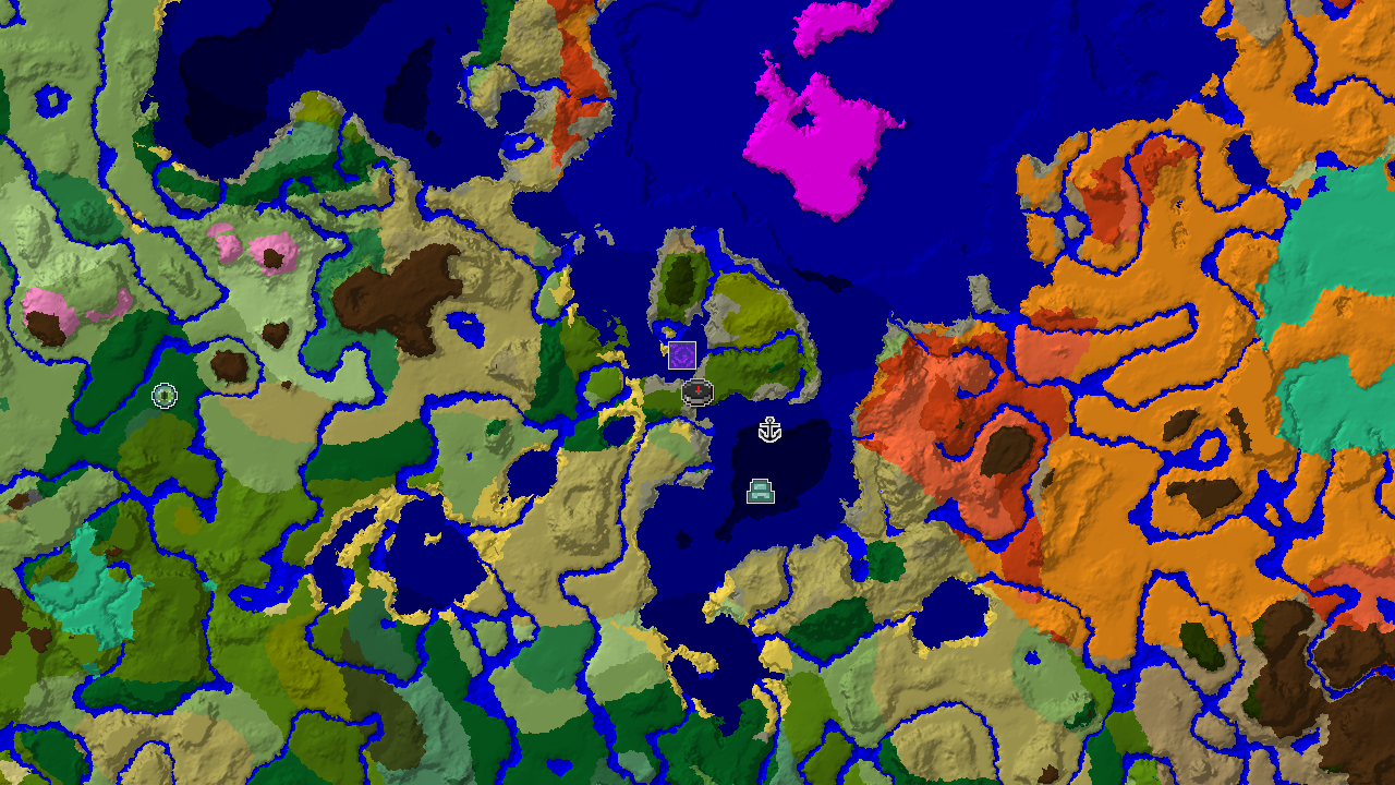 Jungle Spawn with Nearby Ocean Monument and Badlands