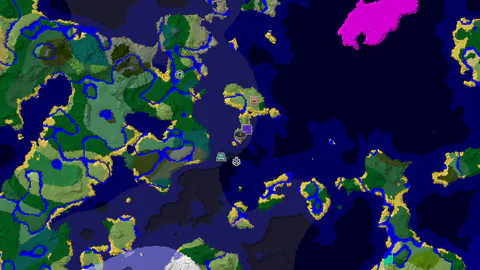 Ocean Monument Near Spawn in a Cold Ocean World